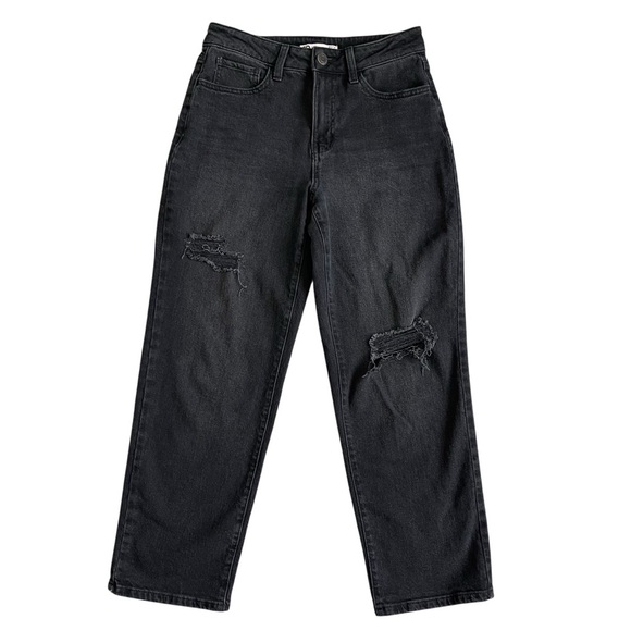 SO High Rise Straight Denim Distressed Jeans Women’s Size 5/27W - Picture 1 of 8